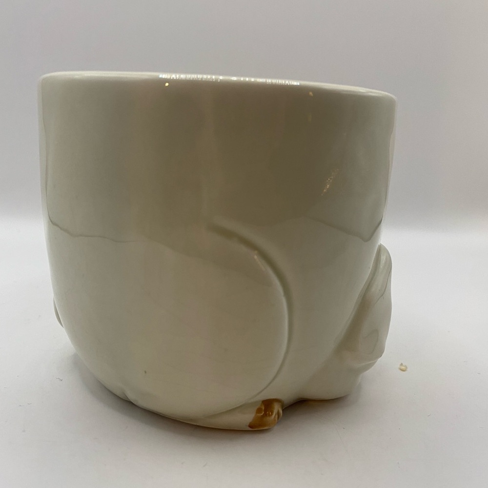 Vintage 1977 Fitz & Floyd Porky Mug 3D Pig Ceramic Coffee Cup Farmhouse - Picture 3 of 9